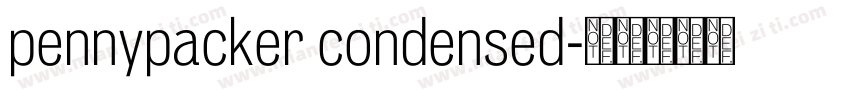 pennypacker condensed字体转换